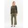 Caroll sweater met panterprint groen