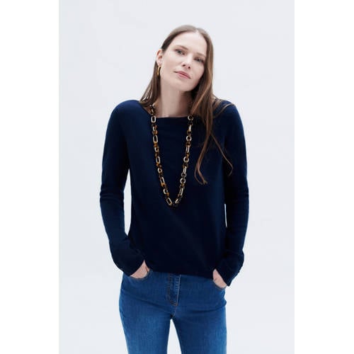 Caroll gebreide trui met wol marineblauw afbeelding