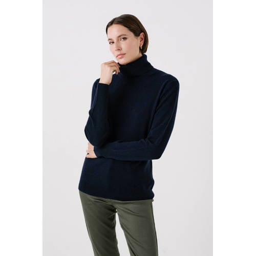 Caroll coltrui met wol marineblauw fijn gebreid afbeelding