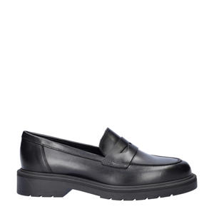 chunky leren loafers zwart