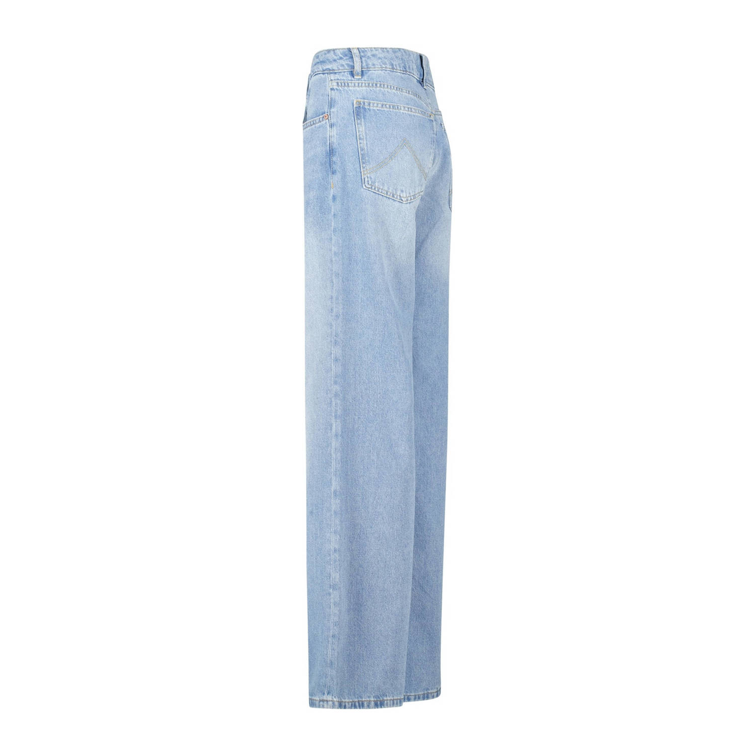 America Today low waist straight leg jeans light blue denim