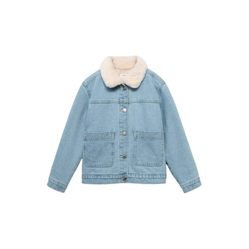 Mango Kids denim spijkerjas light blue denim afbeelding