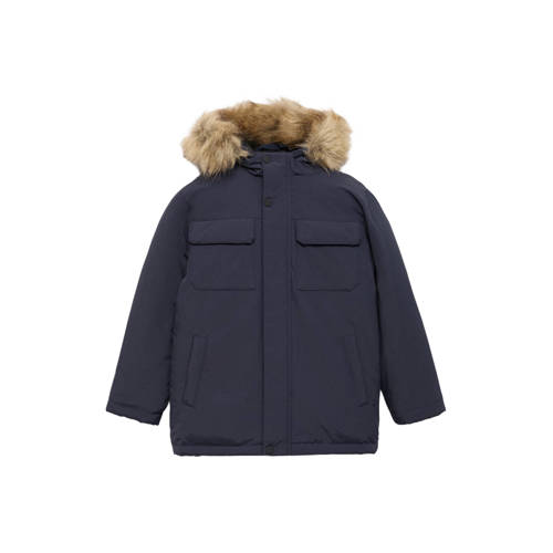 Mango Kids parka winter donkerblauw afbeelding