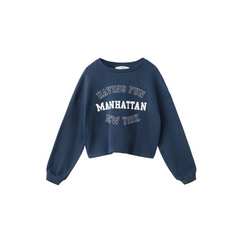 Mango Kids sweater donkerblauw afbeelding