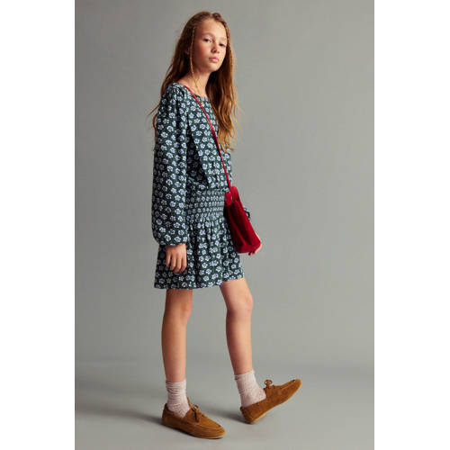 Mango Kids korte jurk groen afbeelding