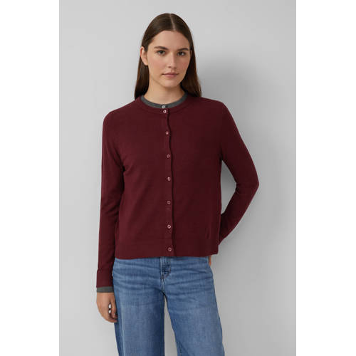 s.Oliver cardigan donkerrood afbeelding