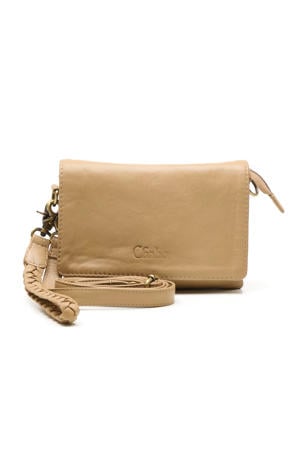 leren crossbody tas Borneo Style beige