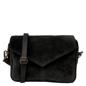 suède crossbody tas Rio Romy zwart