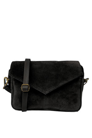 suède crossbody tas Rio Romy zwart