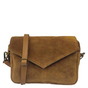 suède crossbody tas Rio Romy cognac