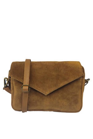 suède crossbody tas Rio Romy cognac