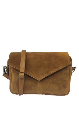 suède crossbody tas Rio Romy cognac