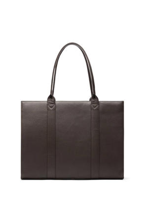 leren shopper donkerbruin