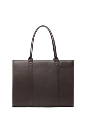 leren shopper donkerbruin