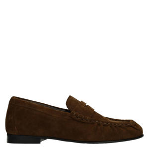 suède loafers bruin