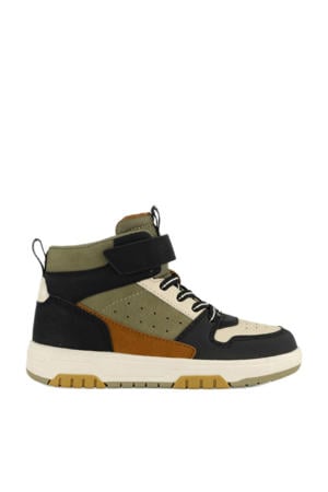 sneakers kaki/donkerblauw