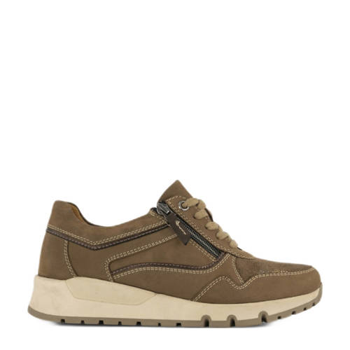 Medicus comfort leren sneakers taupe afbeelding