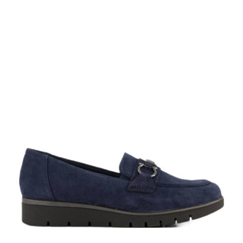 Medicus comfort suède instappers donkerblauw afbeelding