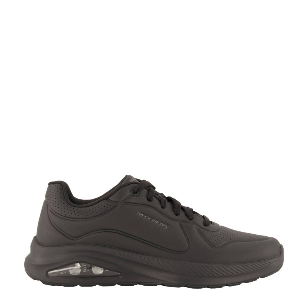Zwarte heren Skechers sneakers van textiel met veters
