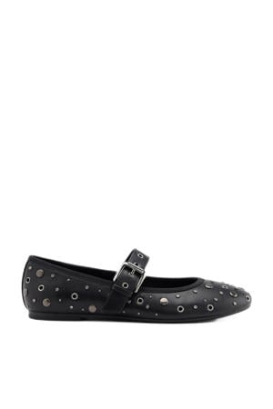 ballerina's met studs zwart