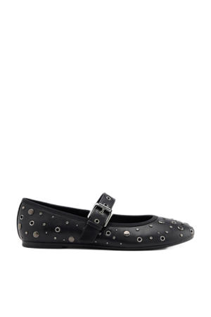 ballerina's met studs zwart