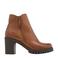 5th Avenue leren enkellaarzen cognac