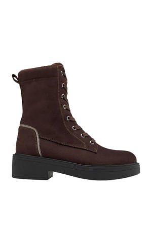 gevoerde veterboots bruin