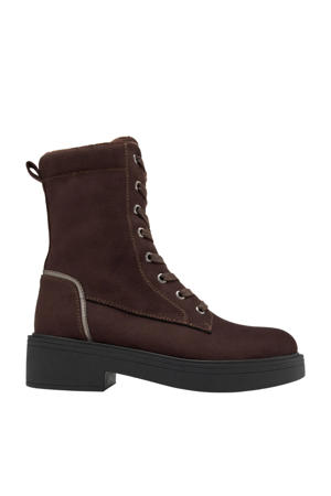 gevoerde veterboots bruin
