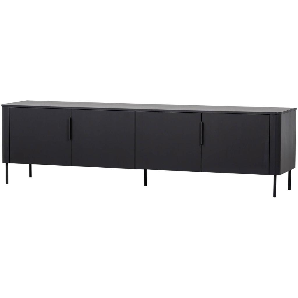 WOOOD WOOOD Gunnar Tv Meubel 200 cm - Grenen - Bordeauxrood - 56x200x44