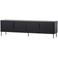 WOOOD WOOOD Gunnar Tv Meubel 200 cm - Grenen - Bordeauxrood - 56x200x44