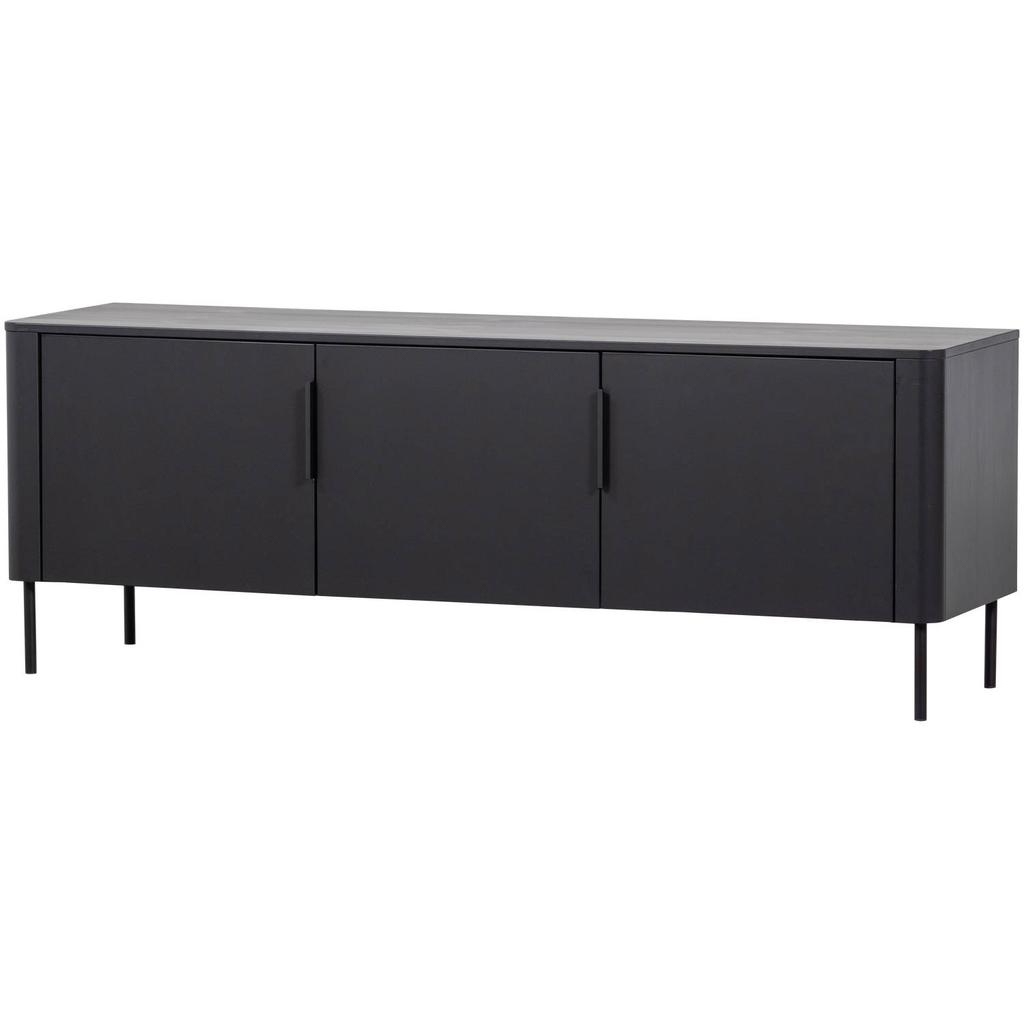 WOOOD WOOOD Gunnar Tv Meubel 154 cm - Grenen - Bordeauxrood - 56x154x44