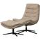 WOOOD draaifauteuil met hocker Kube