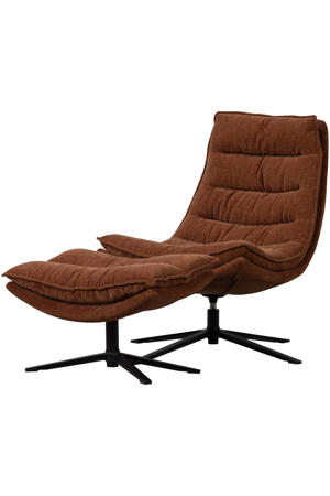 draaifauteuil met hocker Kube