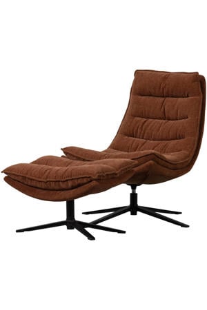 draaifauteuil met hocker Kube