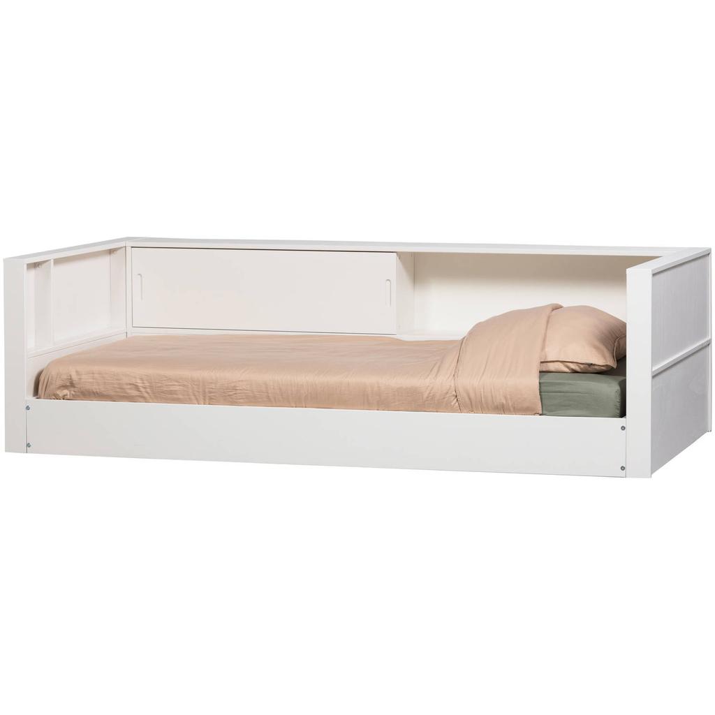 WOOOD WOOOD Carter Bedbank - Grenenhout - Dust/Beige - 90x200