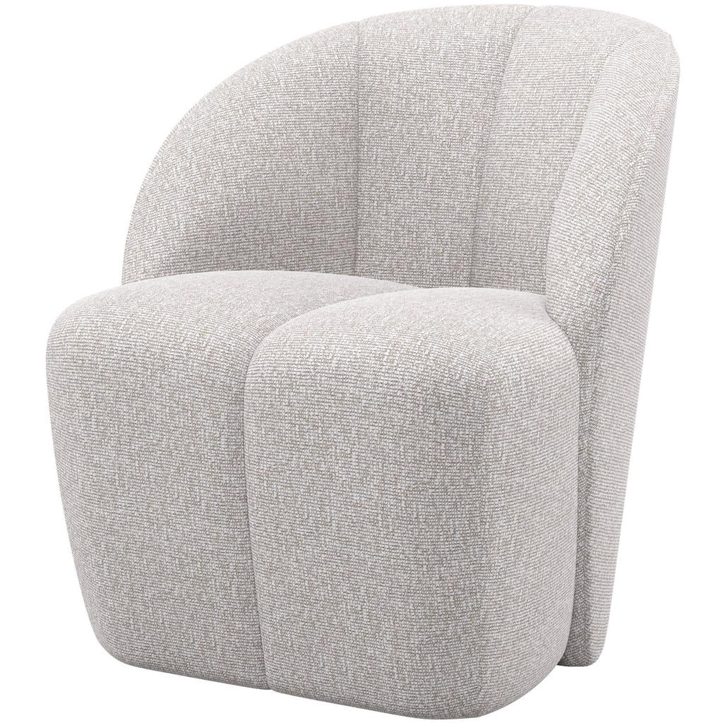 WOOOD Mojo Draaifauteuil - Bouclé - Beige Melange - 75x68x77