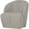 WOOOD WOOOD Mojo Draaifauteuil - Ribstof - Ecru - 75x68x77