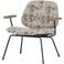 WOOOD Aure Fauteuil - Chenille stof - Beige/Zwart - 69x69x64