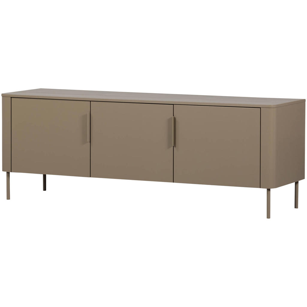 WOOOD WOOOD Gunnar Tv Meubel 154 cm - Grenen - Bordeauxrood - 56x154x44
