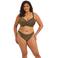 Elomi niet-voorgevormde beugel bikinitop Sunset Shimmer met lurex bruin