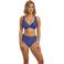 Freya high waist bikinibroekje Arizona Wave met lurex blauw