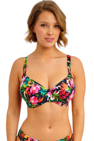 niet-voorgevormde beugel bikinitop Kailua donkerblauw/multi