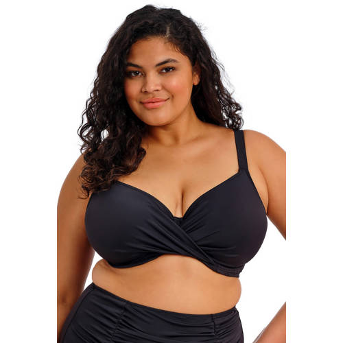 Elomi niet-voorgevormde beugel bikinitop Plain Sailing zwart afbeelding