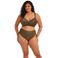 Elomi high waist bikinibroekje Sunset Shimmer met lurex bruin