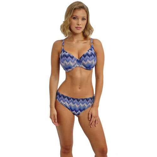 Freya niet-voorgevormde beugel bikinitop Arizona Wave met lurex blauw afbeelding