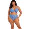Elomi niet-voorgevormde beugel bikinitop Fiji Falls blauw/wit