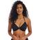 Freya niet-voorgevormde crochet halter bikinitop Nomad Nights zwart