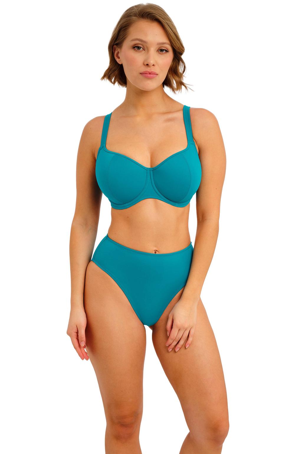 Freya high waist bikinibroekje Jewel Cove turquoise