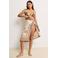 JOSH V niet-voorgevormde triangel bikinitop Everly bruin/ecru
