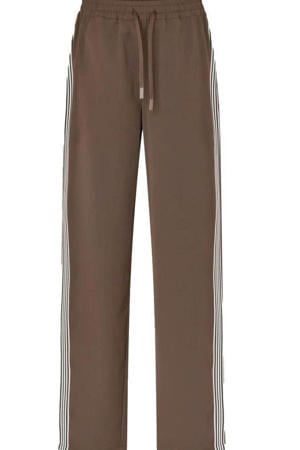 straight regular waist casual broek bruin
